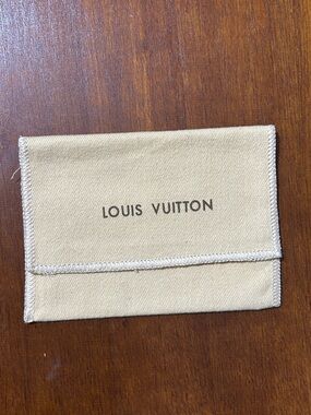 Louis Vuitton logo small dust bag envelope flap II